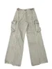 Men's Pants Vujaade 007フリンジツートンパッチワーク洗浄されたマルチポケット不規則な作業ズボンズズエディションユニセックス