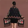 Lenços 2024 Designer Flor de lenço de inverno Padrão bordado Shawl Heart Women Hijab Wrap Woor
