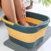 Massager Foldable Foot Bath Bucket Massage Foot Wash Basin Home Laundry Tub Bucket Children's Foot Bath Basin Portable Foot Soak Foot Tub