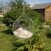 Vases 1PC Terrarium Landscape Container Transparent Flower Planter Vase Hanging Ball Glass Office Table Decoration DIY Potted