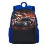 Backpack Fantastic Sports Car Female Road American Flag Durable Backpacks Pretty School Bags Outdoor Style High Quality Rucksack