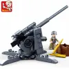 Blocchi Operazioni militari Overlord Cruciatore di carro armato Atlantico Fortrezza Aeromobile BARCA LAND CARCHE ELIMAGGIO BRIMINATI BRINQUEDOS Toys