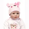 Poupées softs en vinyle Silicone Reborn Baby Dolls Realiste Poupées à vie pour enfants pour les enfants Playmate Doll Soft Real Touch Toys Gift For Kids