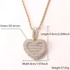 2022 Flip Love Collection Photo Frame Pendant Full Of Zircon Hip Hop Halsbandsmycken