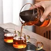Tasses Brew Citrus Tea Anti Scarding Glass Fair Cup avec filtre Pichet de séparation d'eau Chahai Set Accessoires