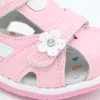 Slippermeisjes Sandalen Zomerbloemen Sweet Soft Childrens Beachschoenen Toddler Girls Sandalen Orthopedische prinses Fashion High QualityL2425