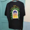 Summer 220g Contton Real Casa Tennis Club T Shirt Print Cotton Harajuku Graphic Shirts 240418