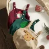 ワンピースMababy 018mクリスマス新生児ロンパー幼児の幼い男の子の女の子Corduroy Deer Santa Jumpsuitかわいいクリスマスコスチューム服