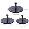 Trädgårdsdekorationer Solar Fountain Bird Bath Pond Patio Powered Decoration Floating Waterfall Pump för dekor