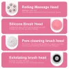 Scrubbers Aoko 4 in 1 Facial Cleansing Brush Electric Silicone Face Deep Peeling Clean Blackhead 기공 리무버 방수 스크러버 마사지