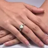 Bands New Love Heart Ring mit Geburtsstein Silber verplattet Irish Claddagh Hochzeit Verlobungsringe für Frauen Best Weihnachtsliebhaber Geschenk