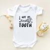 One-Pieces I Got My First Tooth Print Short Sleeve Baby Romper Infant Newborn Bodysuits Cotton Boys Girls Jumpsuit Outfits Onesies Clothes