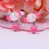 Boucles d'oreilles 7 paires mélange dans la boîte Beaucoup de bébé fille pour enfants sur les boucles d'oreilles