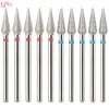 Bits 5pcs / lot diamant ongles Drift Rotary Bits Millling Cutter pour manucure Burr Cuticule Clean Electric Cutter Drill Bits ACCESSOIRES