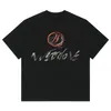 Tee Men Women Vintage Tops Short Sleeve T Shirts Letters Print Black White T-shirt