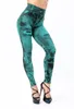 Damen -Leggings Strumpfhosen Frauen hohe elastische Bauchkontrolle Push Up Imitieren Sie Jeans gedruckt nahtloser Yoga Sweatpant Lady Jogging Fitness Hose