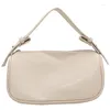 Сумки на плечах мини -кожаные сумки для женщин для женщин -дизайнерская роскошная сумка по кроссовым кузовым мешок 2024 Летний модный широкий ремешок подмышка
