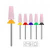 BITS Ceramic Drill Bits Pink 5 в 1 карбисное измельчение для снятия геля для снятия геля полировки