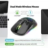 Мыши беспроводной зарядки Gaming Mouse, Bluetooth 5.0 2.4G RGB Bearlight, для ноутбука, ПК, компьютера, книги, iPad, планшета, Android More.