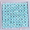 Bloemen PCS 81 Decoratieve kransen Rose Soap Bloemset 3 lagen 16 Solid Colors Hartgevormde romantisch trouwfeest Geschenk handgemaakt P DHMSH