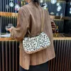 Stume a tracolla inverno Bluffy Leopard Stampa Borsa per donne 2024 Muffa peluche morbida sexy femmina femmina portatile a pieghe calda trasversale