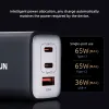 Carregador de parede USB Chargers Gan 65W com cabo, carga rápida PD QC3.0 4.0 Tipo C Adaptador de carregamento de telefone, para iPhone15 Huawei Samsung Mi Laptop