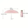 Mini Umbrella Windproof Anti-UV Protection 5Folding Umbrella Portable Travel Rain Women Umbrella Pocket Children UPF