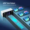 Ladegeräte 60W 8 Ports USB -Telefon Ladegerät QC3.0 PD Typ C USB C Schnellladegerät Schnelllade