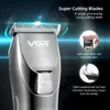 Professionelles Haar Clipper Keramikklinge wasserdichte elektrische elektrische Haarschneider -LED -Haircut -Maschine für Männer 240412