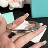 S925 Silver Luxury Luxury Bangle Bracelets Femmes Femmes de haute qualité Engagement en acier inoxydable Bijoux de voyage New Love Designer Bracelet