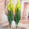 Flores decorativas 93 cm 7 cabezas Cambianza artificial Grandes plantas falsas de seda Bouquet Bouquet Boda de plástico para fiesta en casa Decoración de otoño