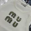 Kadın Spor Örgü Yelek Şık İnce Uygun Örgü Tankları Tees Kadın Örgü Tee Tasarımcı Rhinestone Logo Örgü Yelek