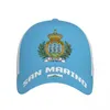 Ball Caps Unisex San Marino Bayrak Serin Marinese Yetişkin Beyzbol Kapağı Vatansever Şapka Futbol Hayranları Erkek Kadınlar