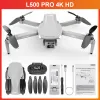 Drones L500 Pro 4K GPS Drone avec appareil photo Brushless Pro Quadcopter FPV 5G WiFi 1,2 km 25mins Flight RC Helicopter Camera Mini Drone 250G