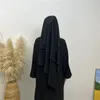 Abbigliamento etnico a tre strati nida khimar con corde niqab corde anteriore regolabile legame lungo back -back overhead preghiera hijab hijab