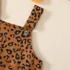 Set da 018m bambine abiti leopardo outfit roffles maniche lunghe figer cintura gallia fascia 3pcs sring caut infant Girls abbigliamento