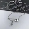 2024 Necklaces Classic Sterling Sier Double Heart Pendant Necklace Man Women Party Wedding Jewelry High Quality Y220314