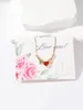 Подвесные ожерелья сохранили настоящую розовую коробку любви Редные цветы Симпатичные вещи для подруги Валентин подарить ей ожерелье для сердца