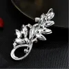 Joyas Grandes rehinestones de cristal broche femenino vintage floral bouquet ramo de corsage