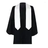 Scarves Y166 Graduation Plain Stole Angled End Teens College Ceremony Scarf