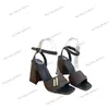 Nieuwe shake sandalen dames sandaal mode enkel gesp riem riem dikke blok hoge hak 9 cm luxe patent goud zilveren kalf lederen pompen platform slingback sandal sandale