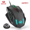 Mice Redragon M908 Impact Usb Wired Rgb Gaming Mouse 12400 Dpi 17 Buttons Programmable Game Optical Mice for Computer Pc Laptop