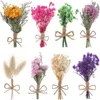 Decoratieve bloemen 8-delige mini gedroogde bloemenboeket natuurlijke hars epoxy kaars voor plakboek diy kunst make-up decoratie creatieve hobby