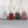 Bijoux de créateur Collier diamant en or plaqué avec une chaîne de clavicule de luxe Boxhigh Quality en peluche de luxe en peluche