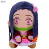 Poux en peluche 20 cm Slayer Demon Kimetsu no Yaiba Nezuko Tanjirou Douma Makomo Kochou Shinobu Figure mignonne Poux en peluche Toy Giftl2404