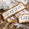 Frames First 5 ans Cadre photo de mémoire de bébé Naturel Toys Wooden Growth Collage Collage Image Cadre KeepSake Gifts pour les parents nouveau-nés