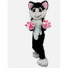 2024 Performance Fur Husky Fox Dog Mascot Costume Fancy Dress for Men Women Halloween Outdoor Outfit Suit Mascot för reklamdräkter