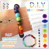 Strands Natural 7 Chakra Jewelry DIY Handmade Bead Kit 8MM Round Stone Beads With Tool Kit for DIY Craft Bracelet Jewelry Making Supply