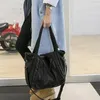 Hobo 2024 Large Soft Leather Bag Women Handbag Braided Ladies Crossbody Shoulder Female Big Tote For