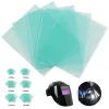 Filtres 10pcs Clear PC Soudage Couvercles de protection Plaque de lentille pour le masque de soudage Masque de remplacement de la lentille 6 tailles Carte de protection